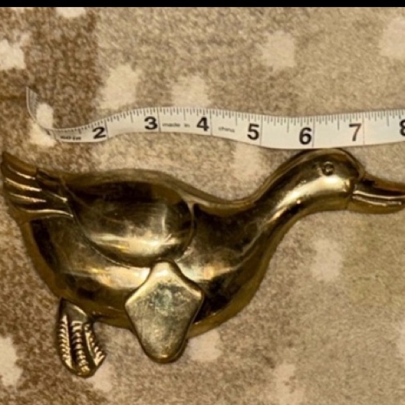 Antique Brass Duck - Picture 2 of 2